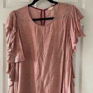 Pink Ruffle Top